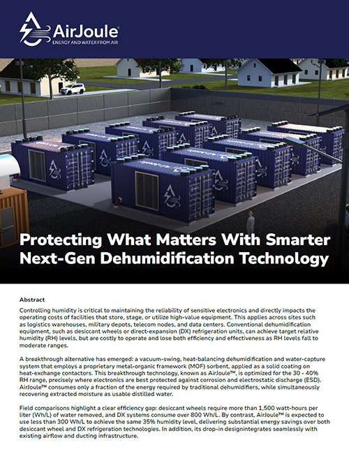 AirJould Next-Gen Dehumidification